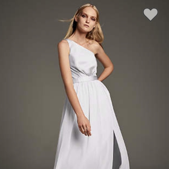 White by Vera Wang Dresses & Skirts - White by Vera Wang One-Shoulder Dress in sterling